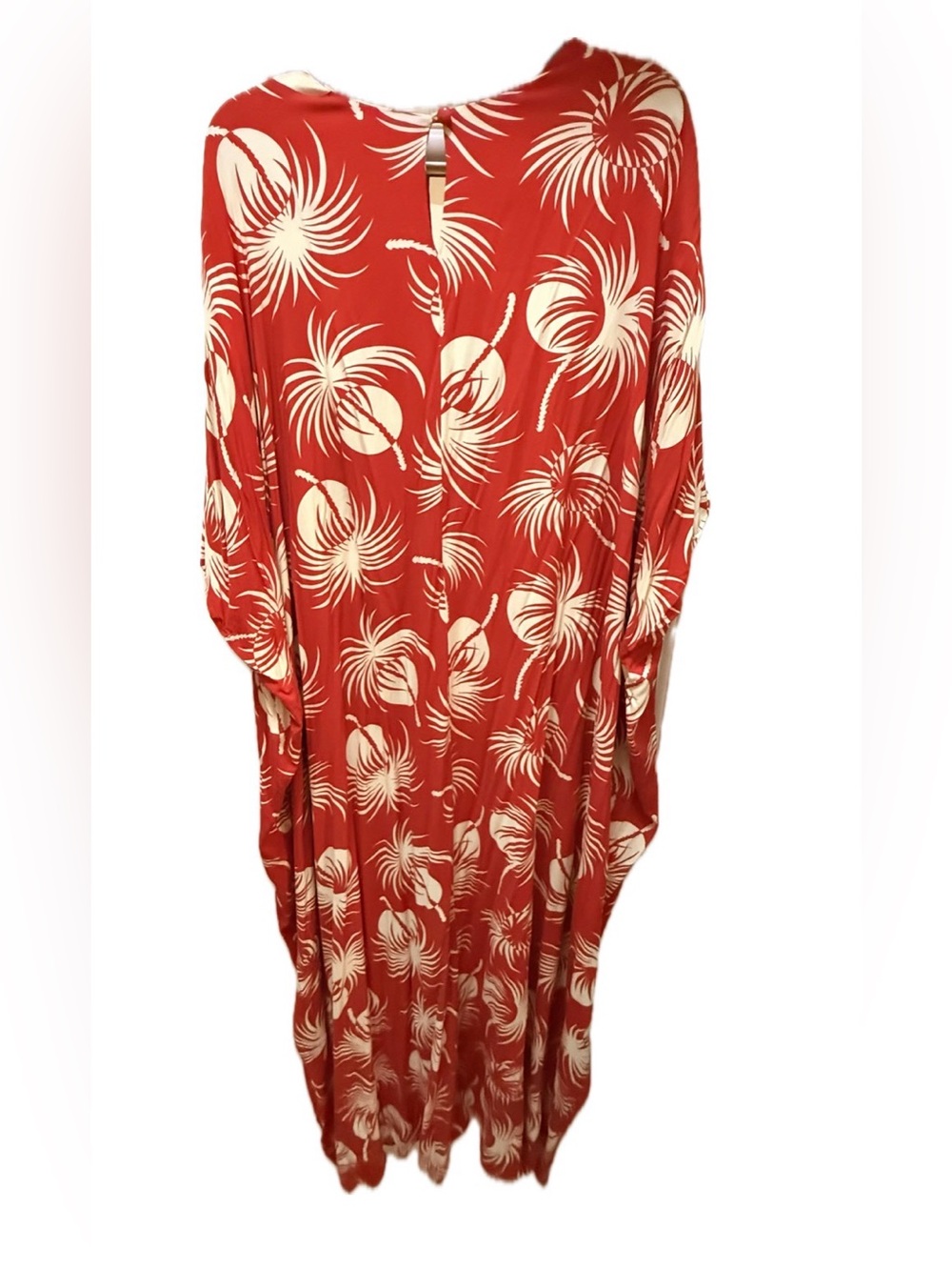 Trashy Diva Polka Dot Palms Liz Caftan, Sz L - Picture 5 of 5